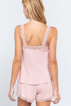 Load image into Gallery viewer, Thermal Flare Top/shorts Pajama Set
