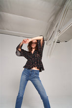 Load image into Gallery viewer, Medium Blue Denim High Waisted Skinny Boot Recycled Jeans
