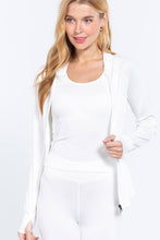 Load image into Gallery viewer, Long Sleeve Hoodie Workout Track Jacket
