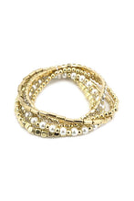 Load image into Gallery viewer, Fashion Metal Pearl Bead Stretch Multi Bracelet
