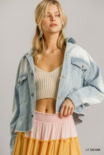Load image into Gallery viewer, Denim Jacket Collar Button Down With Chest Pockets
