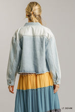 Load image into Gallery viewer, Denim Jacket Collar Button Down With Chest Pockets
