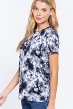 Load image into Gallery viewer, Short Sleeve Tie-dye Cotton Jersey Top
