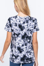 Load image into Gallery viewer, Short Sleeve Tie-dye Cotton Jersey Top
