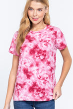 Load image into Gallery viewer, Short Sleeve Tie-dye Cotton Jersey Top
