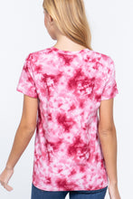 Load image into Gallery viewer, Short Sleeve Tie-dye Cotton Jersey Top
