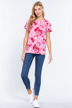 Load image into Gallery viewer, Short Sleeve Tie-dye Cotton Jersey Top
