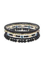 Load image into Gallery viewer, Multi Layer Metal Bead Eye Bracelet
