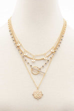 Load image into Gallery viewer, Square Shape Toggle Beaded Layered Necklace
