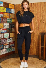 Load image into Gallery viewer, Hoodie Waist Adjustable Contrast Mesh Crop Top
