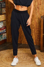 Load image into Gallery viewer, Waist Elastic Band Side Zipper Pocket Contrast Mesh Pants

