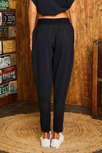 Load image into Gallery viewer, Waist Elastic Band Side Zipper Pocket Contrast Mesh Pants
