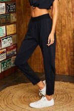 Load image into Gallery viewer, Waist Elastic Band Side Zipper Pocket Contrast Mesh Pants
