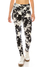 Load image into Gallery viewer, Long Yoga Style Banded Lined Multi Printed Knit Legging With High Waist
