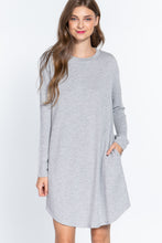 Load image into Gallery viewer, Long Slv French Terry Mini Dress
