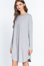 Load image into Gallery viewer, Long Slv French Terry Mini Dress
