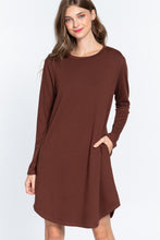 Load image into Gallery viewer, Long Slv French Terry Mini Dress
