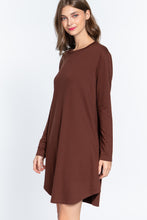 Load image into Gallery viewer, Long Slv French Terry Mini Dress
