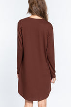 Load image into Gallery viewer, Long Slv French Terry Mini Dress
