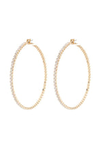 Load image into Gallery viewer, Classic Basic Rhinestone Hoop Earring
