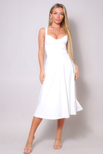 Load image into Gallery viewer, Sleeveless Twist Front A Line Midi Dress
