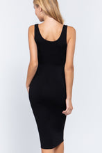 Load image into Gallery viewer, Sleeveless Scoop Neck Rib Midi Dress
