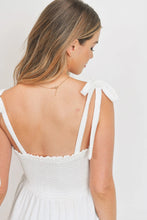Load image into Gallery viewer, Smocking Bust With Self Tie Straps Sleeveless Waffle Top
