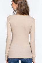 Load image into Gallery viewer, Long Slv V-neck Thermal Top
