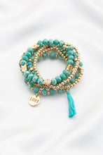 Load image into Gallery viewer, Love Coin Tassel Beaded Bracelet
