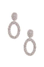 Load image into Gallery viewer, Oval Metal Dangle Earring
