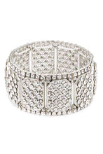 Load image into Gallery viewer, Rhinestone Wide Stretch Bracelet
