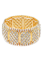 Load image into Gallery viewer, Rhinestone Wide Stretch Bracelet
