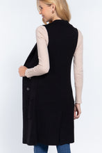 Load image into Gallery viewer, Sleeveless Long Sweater Vest

