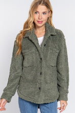 Load image into Gallery viewer, Long Sleeve Flap Pocket Oversize Jacket
