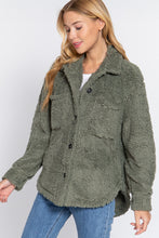 Load image into Gallery viewer, Long Sleeve Flap Pocket Oversize Jacket
