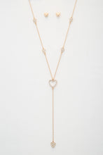 Load image into Gallery viewer, Heart Y Shape Metal Necklace

