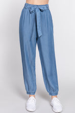 Load image into Gallery viewer, Ribbon Tie Detail Jogger Pants
