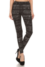 Load image into Gallery viewer, Tie Dye Print, Full Length Leggings In A Fitted Style With A Banded High Waist
