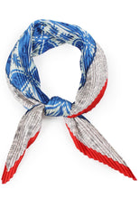 Load image into Gallery viewer, Circle Link Pleated Satin Scarf
