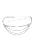 Load image into Gallery viewer, Metal Multi Chain Layered Bally Chain Belt
