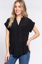Load image into Gallery viewer, Dolman Slv Button Down Woven Top
