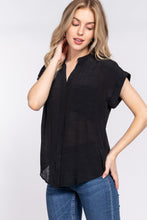 Load image into Gallery viewer, Dolman Slv Button Down Woven Top
