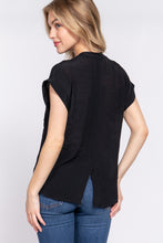 Load image into Gallery viewer, Dolman Slv Button Down Woven Top
