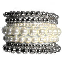 Load image into Gallery viewer, Pearl Ball Bead Bracelet Set
