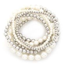 Load image into Gallery viewer, Pearl Ball Bead Bracelet Set
