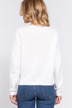 Load image into Gallery viewer, Long Slv X Strap V-neck Sweater
