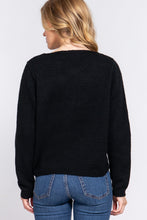 Load image into Gallery viewer, Long Slv X Strap V-neck Sweater

