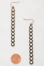 Load image into Gallery viewer, Rodeo Western Round Bead Pattern Metal Dangle Earring
