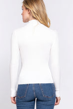 Load image into Gallery viewer, Long Slv Mock Neck Rib Sweater
