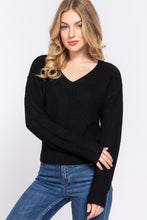 Load image into Gallery viewer, Dolman Slv Strappy Open Back Sweater
